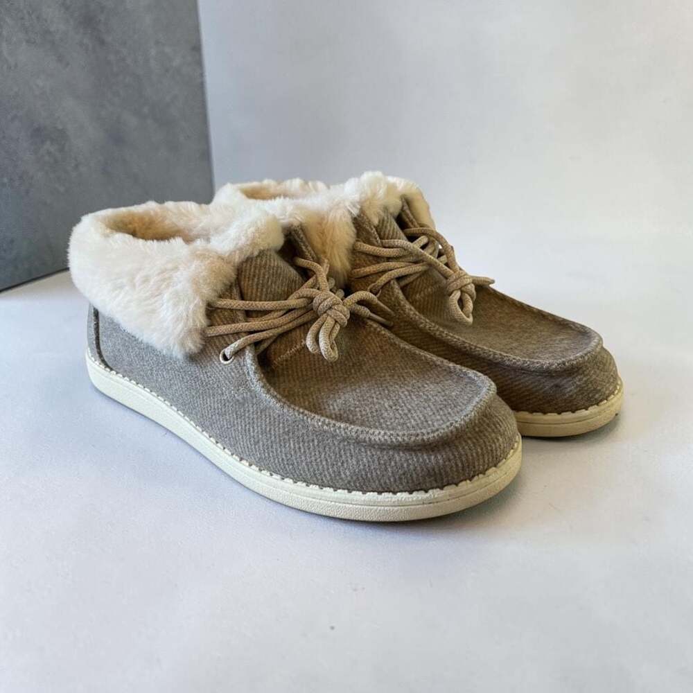 Hey Dude Britt Women's Faux Fur Lined Ankle Bootie Shoes